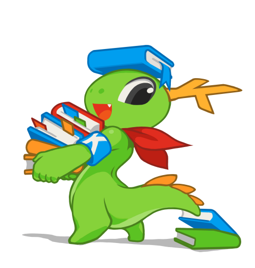 Konqi, the KDE mascot